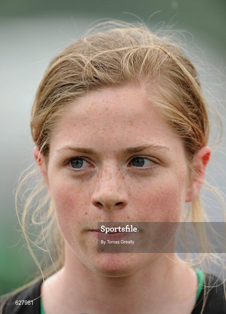 2 June 2012 Siofra Clerigh Buttner, Colaiste Iosagain, Dublin, after winning the Intermediate Girls 1500m event at the Aviva All Ireland Schools’ Track and Field Championships 2012. Tullamore Harriers AC, Tullamore, Co. Offaly. Picture credit: Tomas Greally / SPORTSFILE