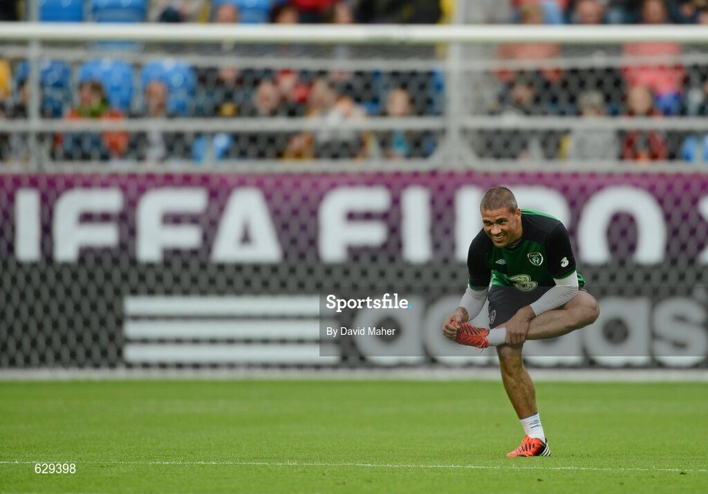 5 June 2012; Republic of Ireland's Jonathan Walters during squad training ahead of UEFA EURO 2012 which begins on June 8th. Republic of Ireland EURO2012 Squad Training, Arka Stadium, Gdynia, Poland. Picture credit: David Maher / SPORTSFILE