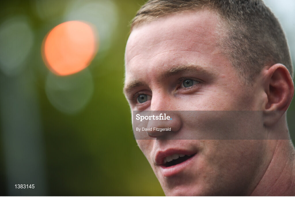 4 September 2017; Rory O'Loughlin of Leinster during a press conference at UCD in Belfield, Dublin. Photo by David Fitzgerald/Sportsfile