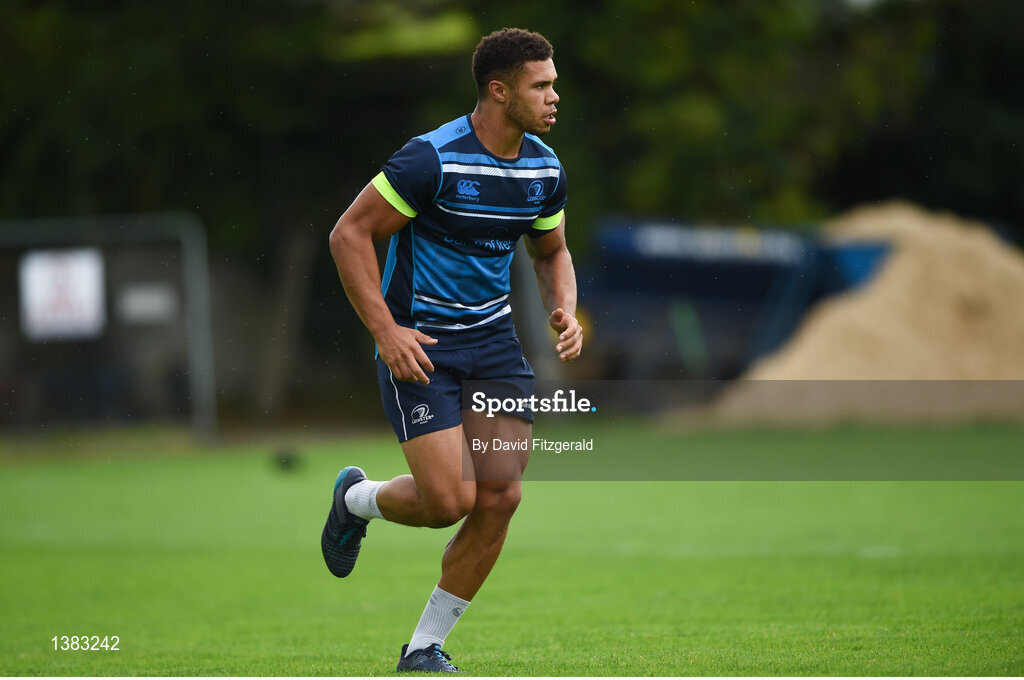 4 September 2017; Adam Byrne of Leinster during squad training at the UCD in Belfield, Dublin. Photo by David Fitzgerald/Sportsfile