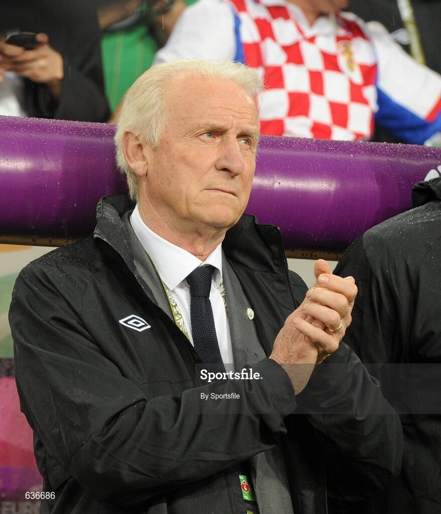 10 June 2012; Republic of Ireland manager Giovanni Trapattoni during the game. EURO2012, Group C, Republic of Ireland v Croatia, Municipal Stadium Poznan, Poznan, Poland. Photo by Sportsfile