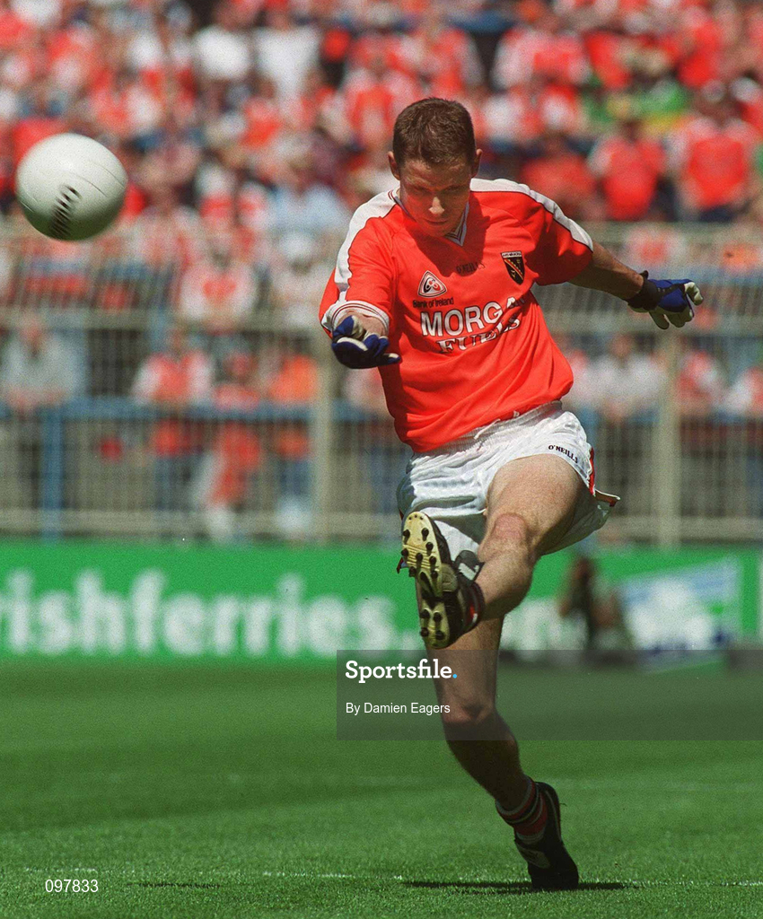 4 August 2002; Paul McGrane of Armagh during the Bank of Ireland All-Ireland Senior Football Championship Quarter-Final match between Armagh and Sligo at Croke Park in Dublin. Photo by Damien Eagers/Sportsfile