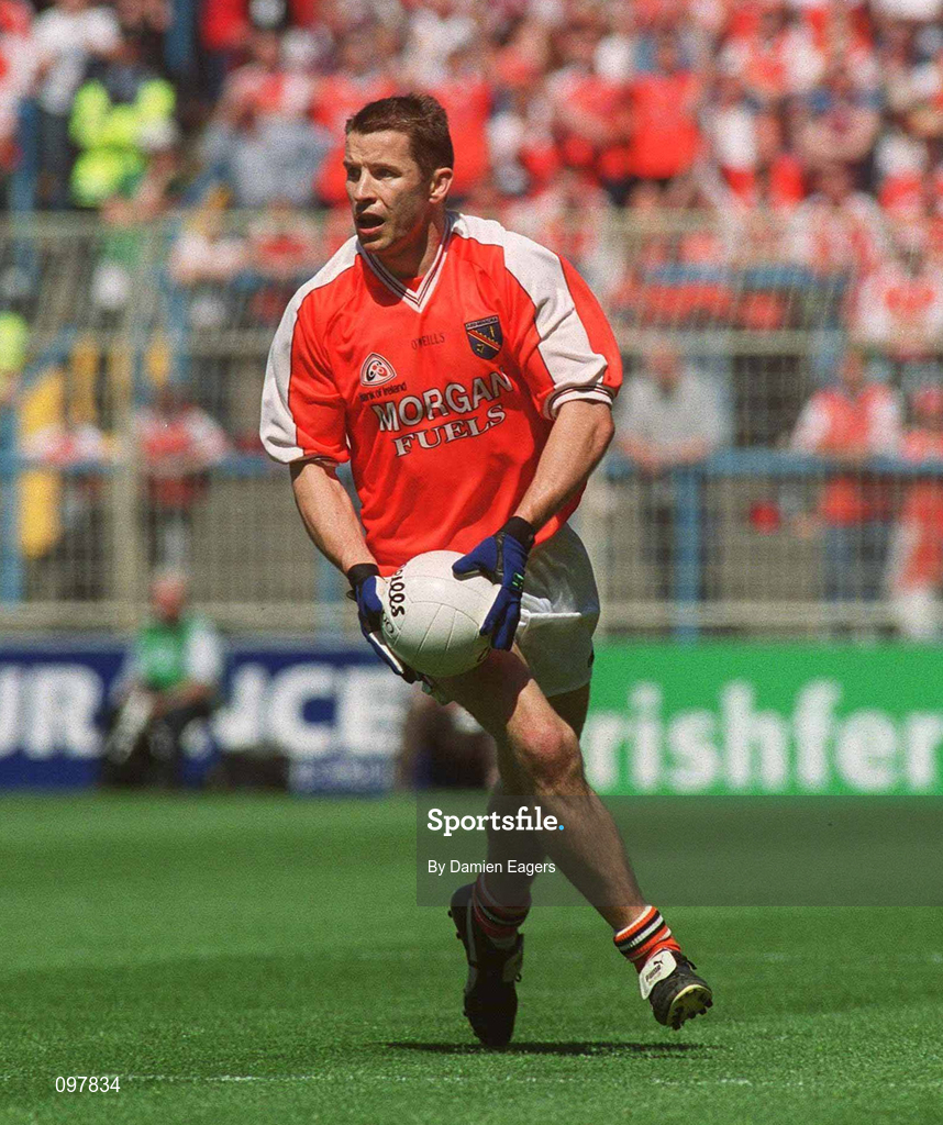 4 August 2002; Paul McGrane of Armagh during the Bank of Ireland All-Ireland Senior Football Championship Quarter-Final match between Armagh and Sligo at Croke Park in Dublin. Photo by Damien Eagers/Sportsfile