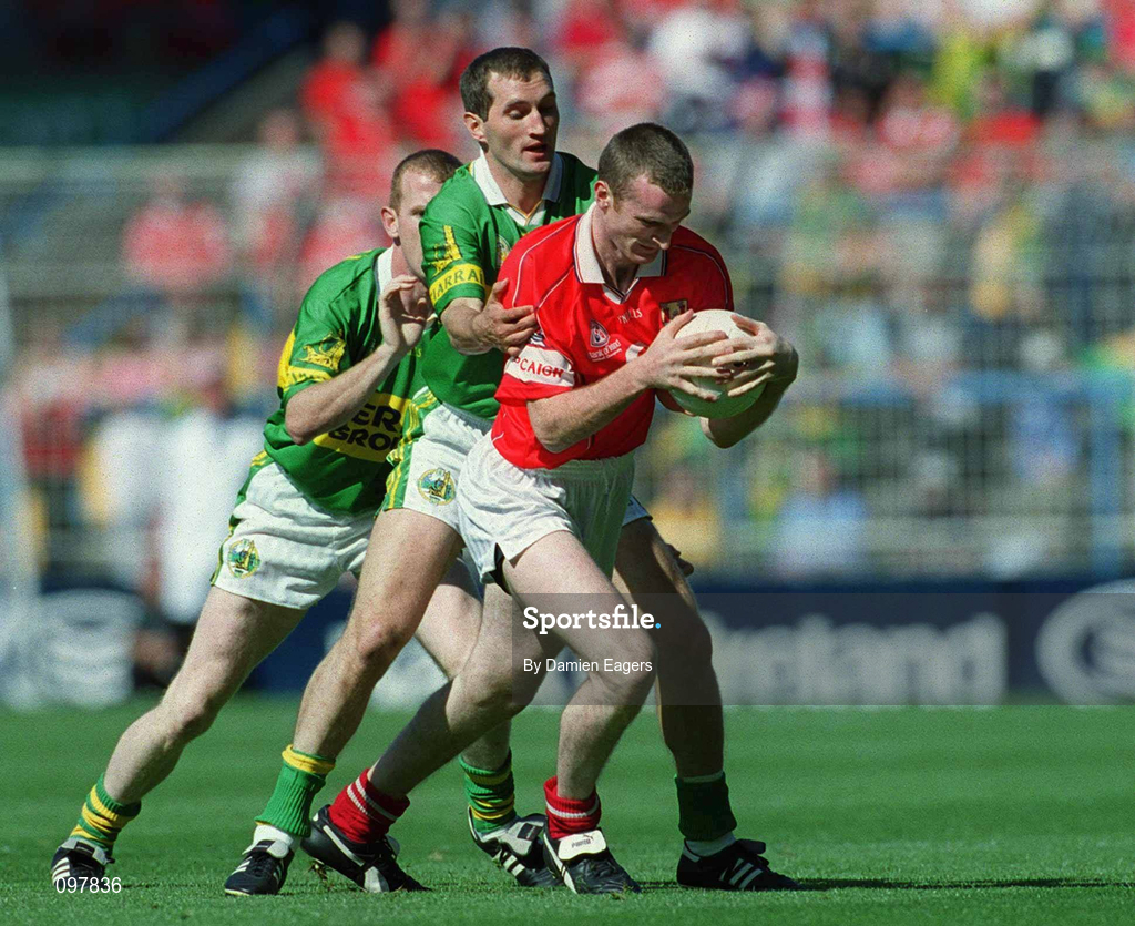 25 August 2002; Nicholas Murphy of Cork during the Bank of Ireland All-Ireland Senior Football Championship Semi-Final match between Kerry and Cork at Croke Park in Dublin. Photo by Damien Eagers/Sportsfile