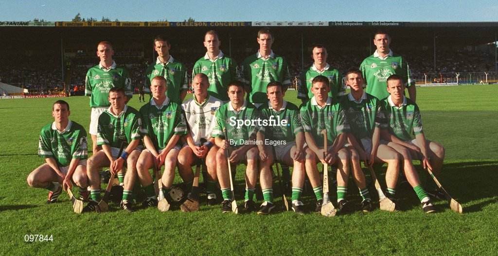 21 August 2002; The Limerick team prior to Munster U21 Hurling Championship Final Replay match between Tipperary and Limerick at Semple Stadium in Thurles, Tipperary. Photo by Damien Eagers/Sportsfile