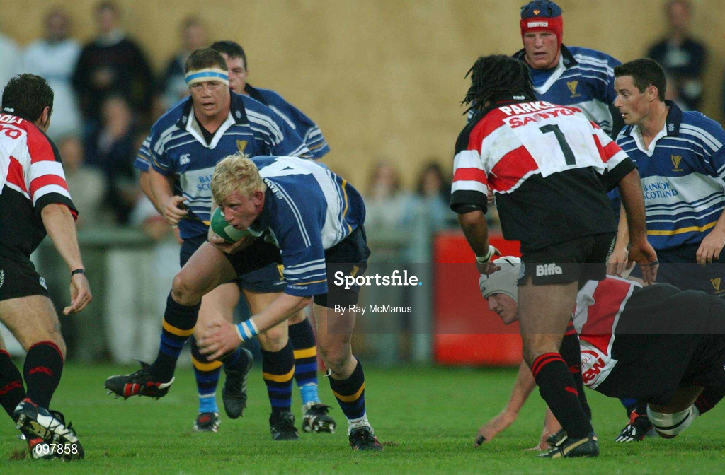 30 August 2002; Leo Cullen of Leinster during the Celtic League Pool B match between Leinster and Pontypridd at Donnybrook Stadium in Dublin. Photo by Ray McManus/Sportsfile