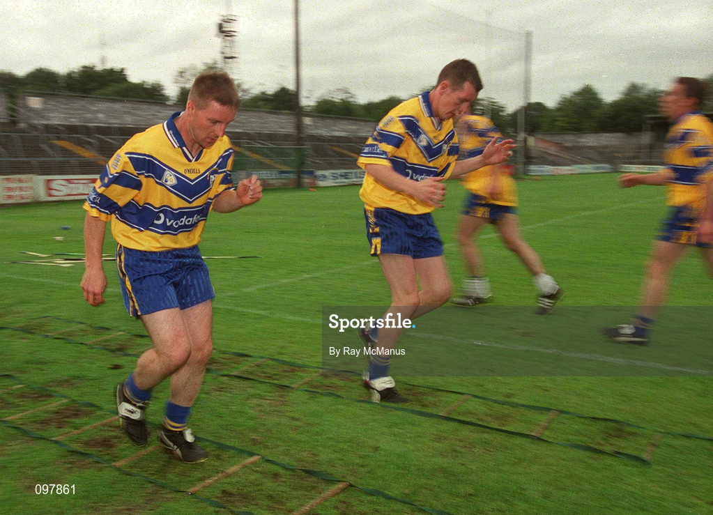 29 August 2002; James O'Connor during a Clare hurling press night prior to their All-Ireland Hurling Final against Kilkenny. Photo by Ray McManus/Sportsfile