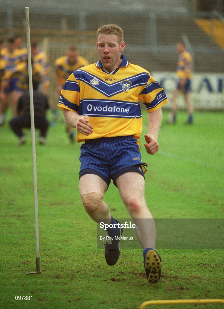 29 August 2002; Kenneth Kennedy during a Clare hurling press night prior to their All-Ireland Hurling Final against Kilkenny. Photo by Ray McManus/Sportsfile