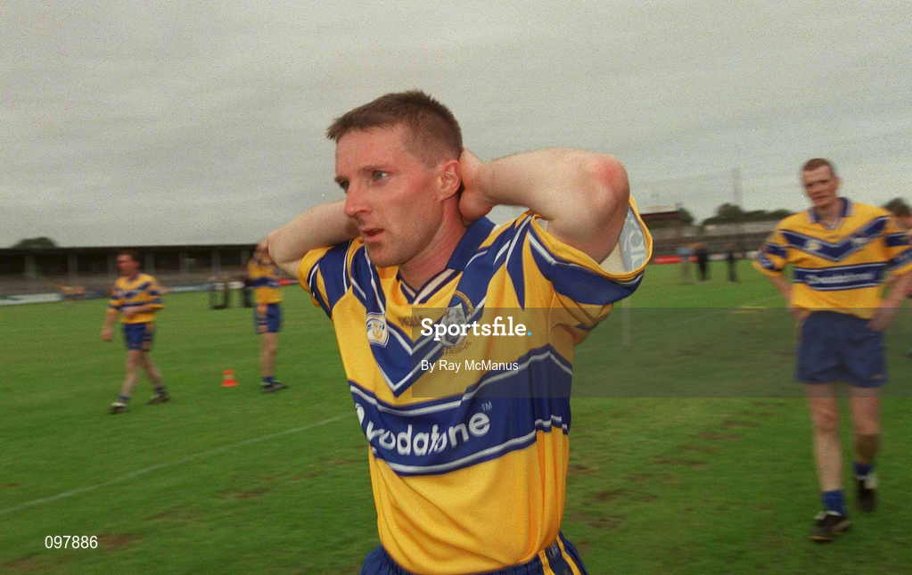 29 August 2002; James O'Connor during a Clare hurling press night prior to their All-Ireland Hurling Final against Kilkenny. Photo by Ray McManus/Sportsfile