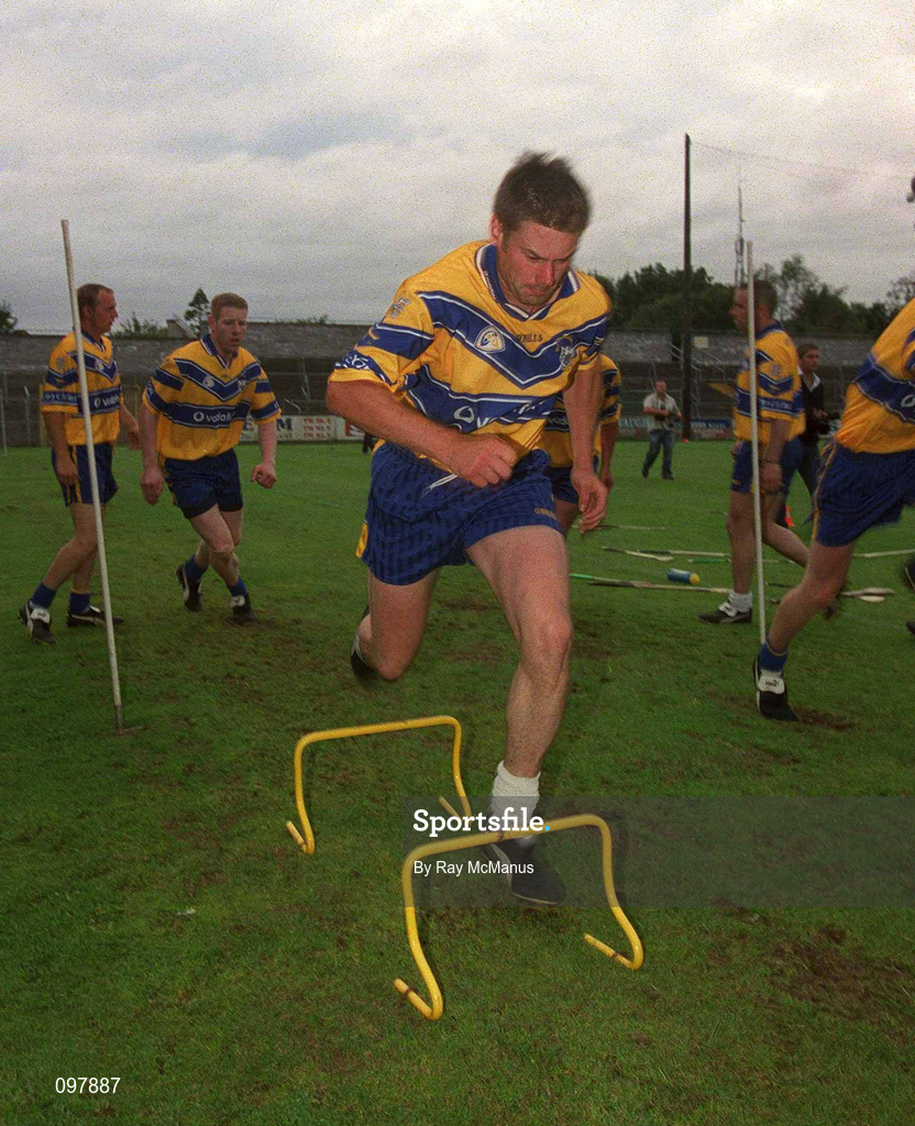 29 August 2002; John Reddan during a Clare hurling press night prior to their All-Ireland Hurling Final against Kilkenny. Photo by Ray McManus/Sportsfile