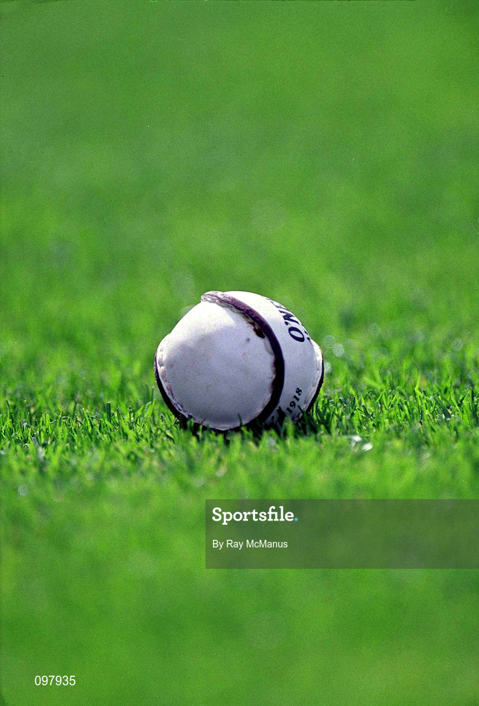 18 August 2002; A general view of a sliothar during the Guinness All-Ireland Senior Hurling Championship Semi-Final match between Kilkenny and Tipperary at Croke Park in Dublin. Photo by Ray McManus/Sportsfile