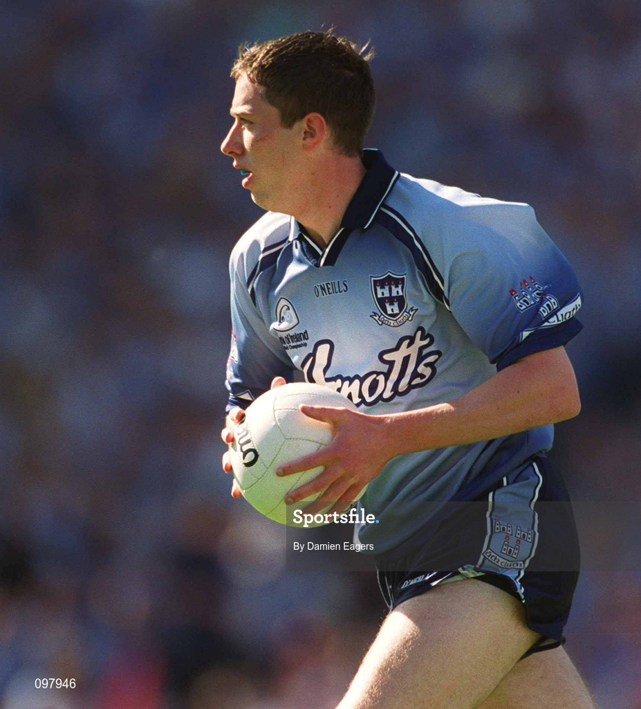 1 September 2002; Barry Cahill of Dublin during the Bank of Ireland All-Ireland Senior Football Championship Semi-Final match between Armagh and Dublin at Croke Park in Dublin. Photo by Damien Eagers/Sportsfile