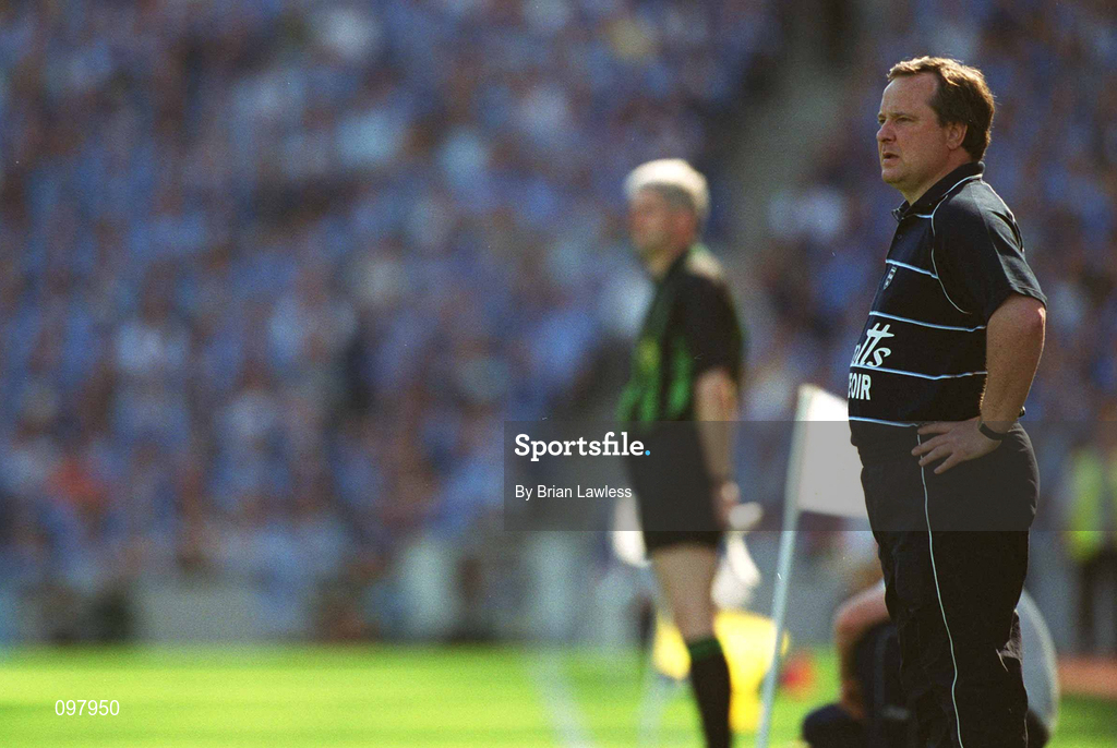 1 September 2002; Dublin manager Tommy Lyons during the Bank of Ireland All-Ireland Senior Football Championship Semi-Final match between Armagh and Dublin at Croke Park in Dublin. Photo by Brian Lawless/Sportsfile
