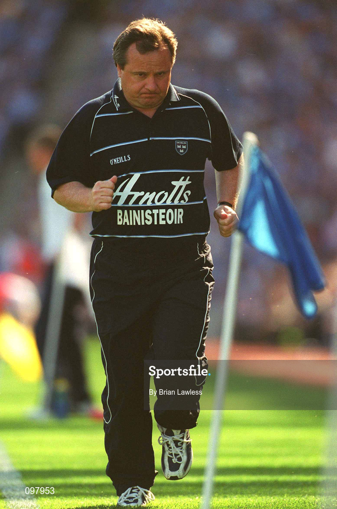 1 September 2002; Dublin manager Tommy Lyons during the Bank of Ireland All-Ireland Senior Football Championship Semi-Final match between Armagh and Dublin at Croke Park in Dublin. Photo by Brian Lawless/Sportsfile