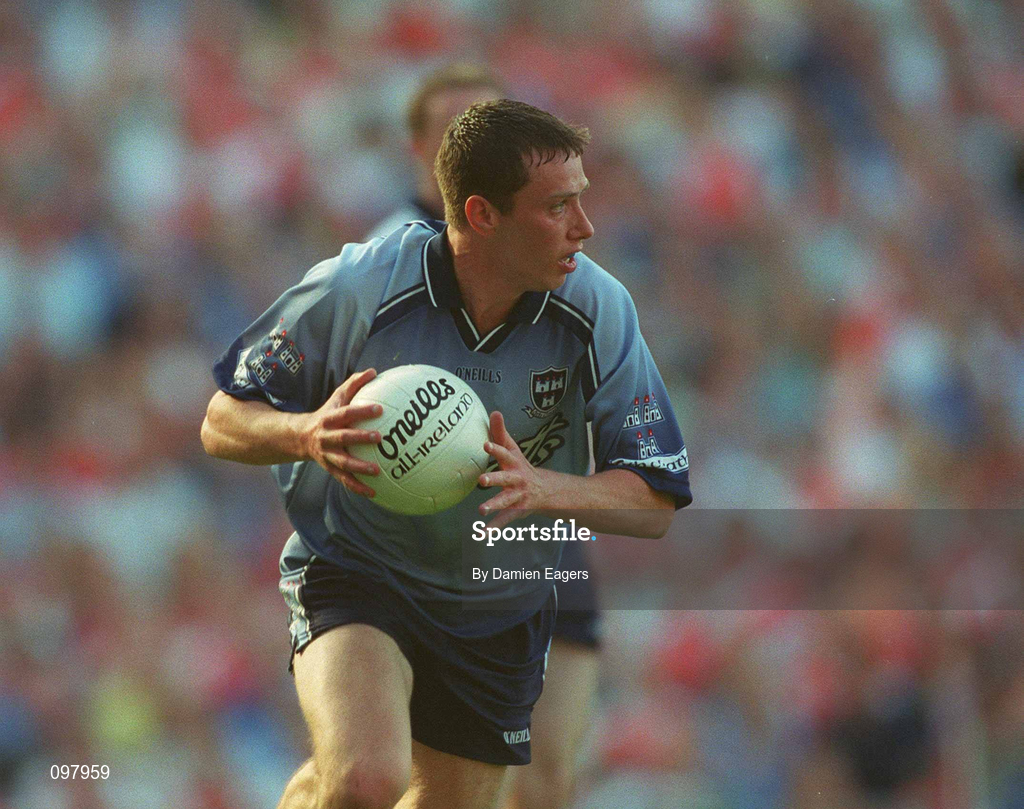 1 September 2002; Barry Cahill of Dublin during the Bank of Ireland All-Ireland Senior Football Championship Semi-Final match between Armagh and Dublin at Croke Park in Dublin. Photo by Damien Eagers/Sportsfile