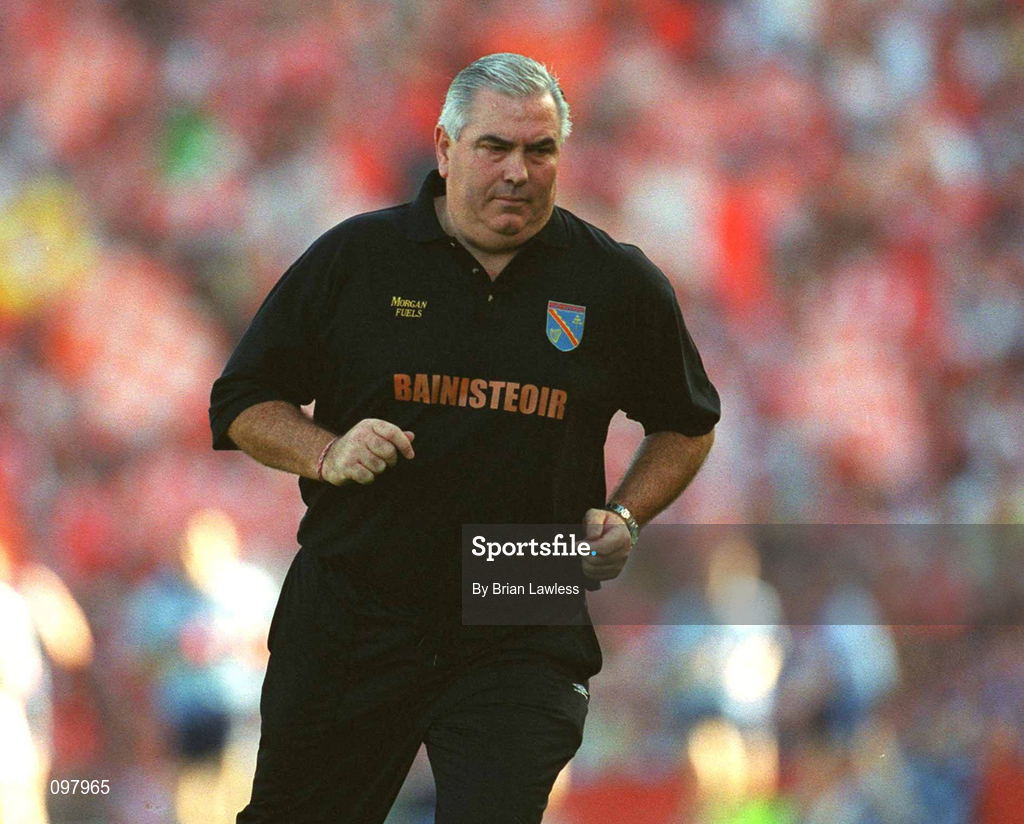 1 September 2002; Armagh manager Joe Kernan during the Bank of Ireland All-Ireland Senior Football Championship Semi-Final match between Armagh and Dublin at Croke Park in Dublin. Photo by Brian Lawless/Sportsfile