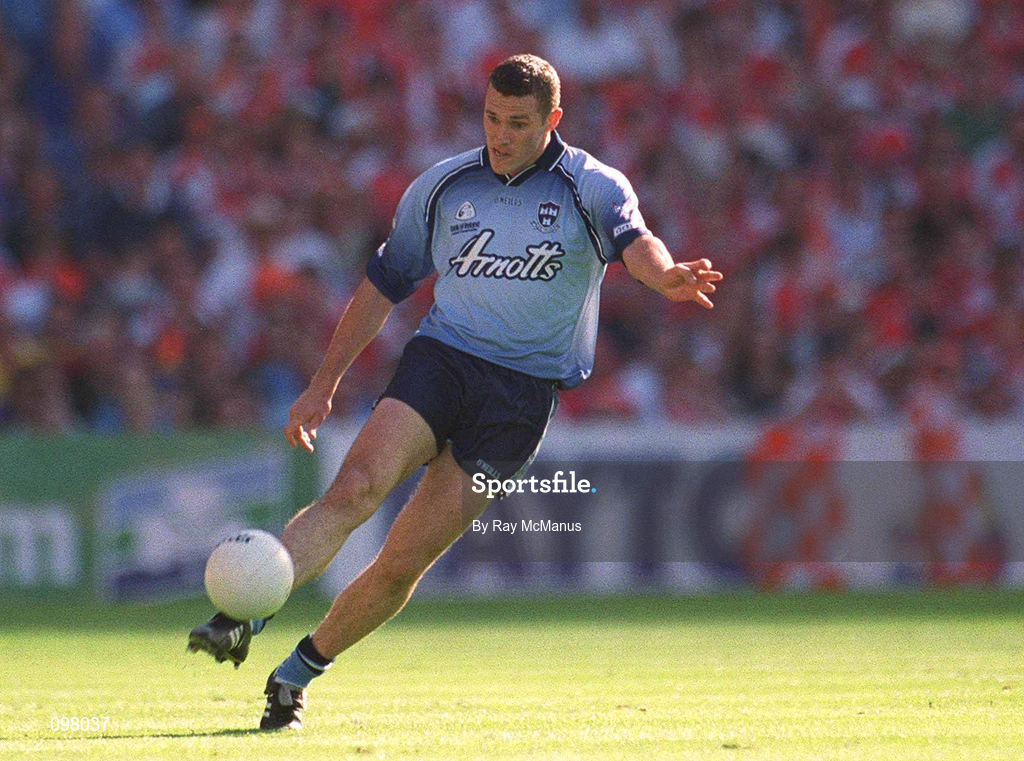 1 September 2002; Ciaran Whelan of Dublin during the Bank of Ireland All-Ireland Senior Football Championship Semi-Final match between Armagh and Dublin at Croke Park in Dublin. Photo by Ray McManus/Sportsfile
