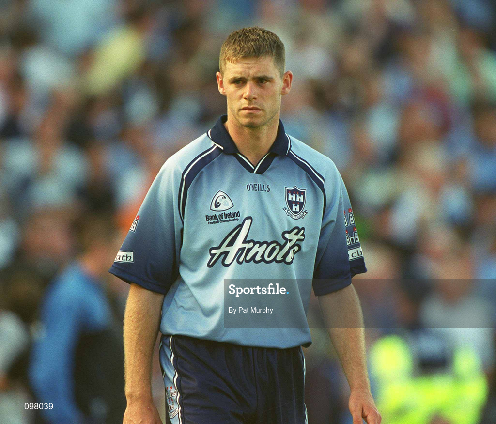 1 September 2002; Darren Magee of Dublin during the Bank of Ireland All-Ireland Senior Football Championship Semi-Final match between Armagh and Dublin at Croke Park in Dublin. Photo by Pat Murphy/Sportsfile