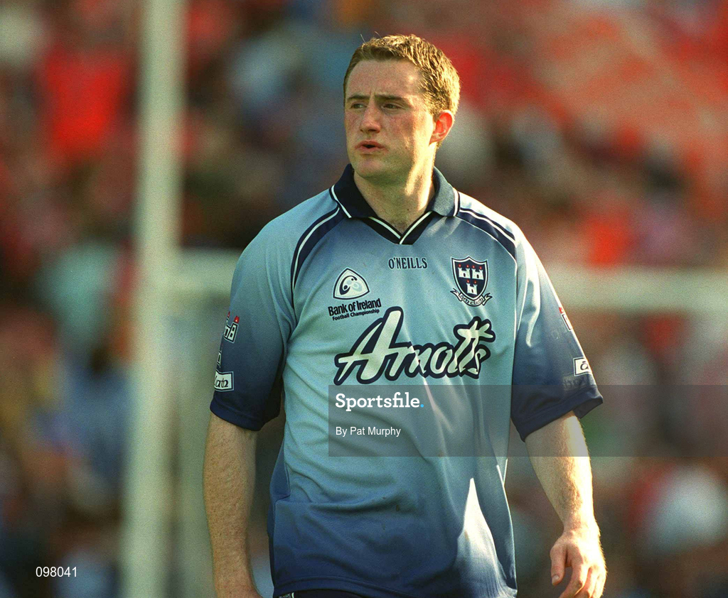 1 September 2002; Coman Goggins of Dublin during the Bank of Ireland All-Ireland Senior Football Championship Semi-Final match between Armagh and Dublin at Croke Park in Dublin. Photo by Pat Murphy/Sportsfile