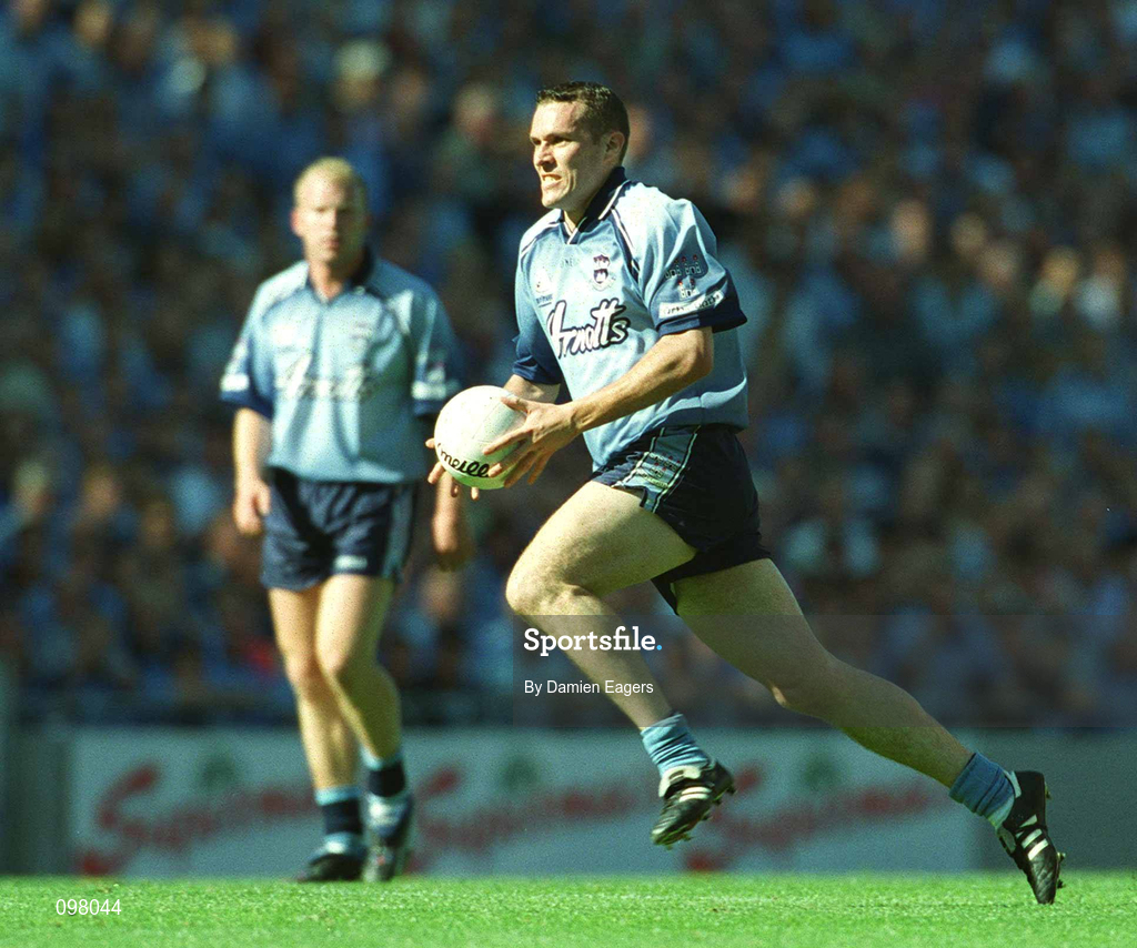 1 September 2002; Ciaran Whelan of Dublin during the Bank of Ireland All-Ireland Senior Football Championship Semi-Final match between Armagh and Dublin at Croke Park in Dublin. Photo by Damien Eagers/Sportsfile