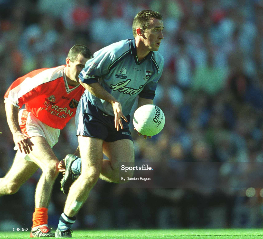 1 September 2002; Paddy Christie of Dublin during the Bank of Ireland All-Ireland Senior Football Championship Semi-Final match between Armagh and Dublin at Croke Park in Dublin. Photo by Damien Eagers/Sportsfile