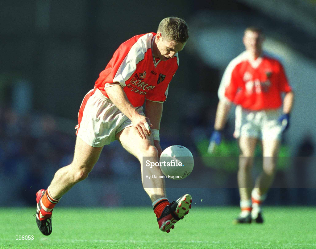 1 September 2002; Kieran McGeeney of Armagh during the Bank of Ireland All-Ireland Senior Football Championship Semi-Final match between Armagh and Dublin at Croke Park in Dublin. Photo by Damien Eagers/Sportsfile