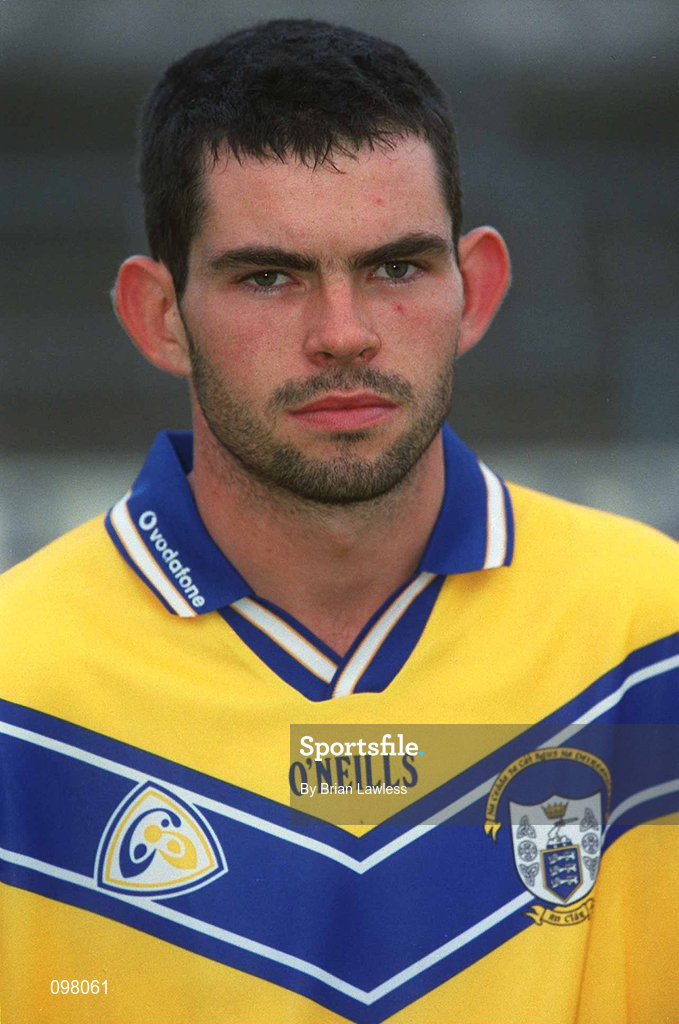 29 August 2002; Ronan O'Looney during a Clare Hurling squad portraits session at Cusack Park in Ennis, Clare. Photo by Brian Lawless/Sportsfile