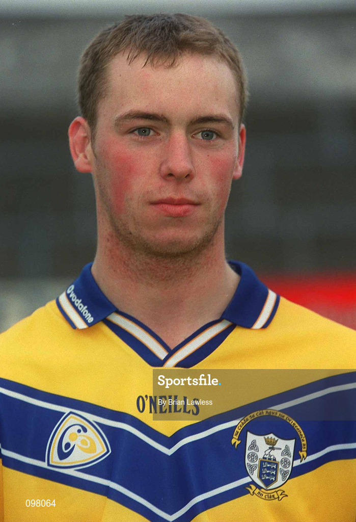 29 August 2002; Conor Plunkett during a Clare Hurling squad portraits session at Cusack Park in Ennis, Clare. Photo by Brian Lawless/Sportsfile