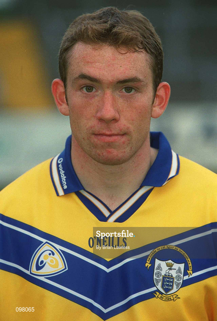 29 August 2002; Conor Harrison during a Clare Hurling squad portraits session at Cusack Park in Ennis, Clare. Photo by Brian Lawless/Sportsfile
