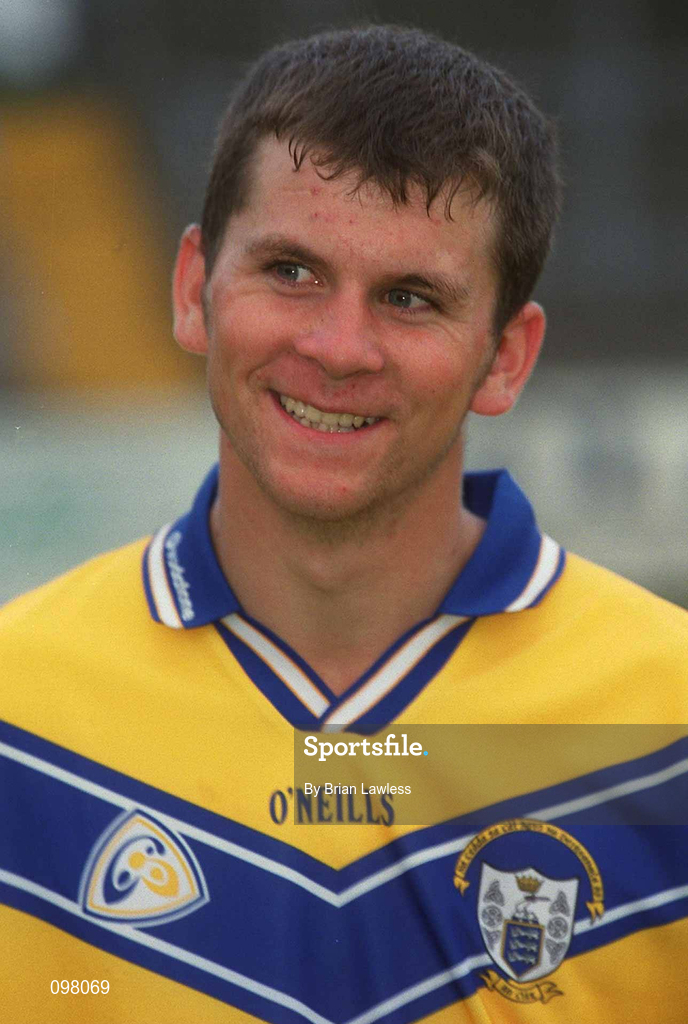 29 August 2002; Gerard O'Grady during a Clare Hurling squad portraits session at Cusack Park in Ennis, Clare. Photo by Brian Lawless/Sportsfile