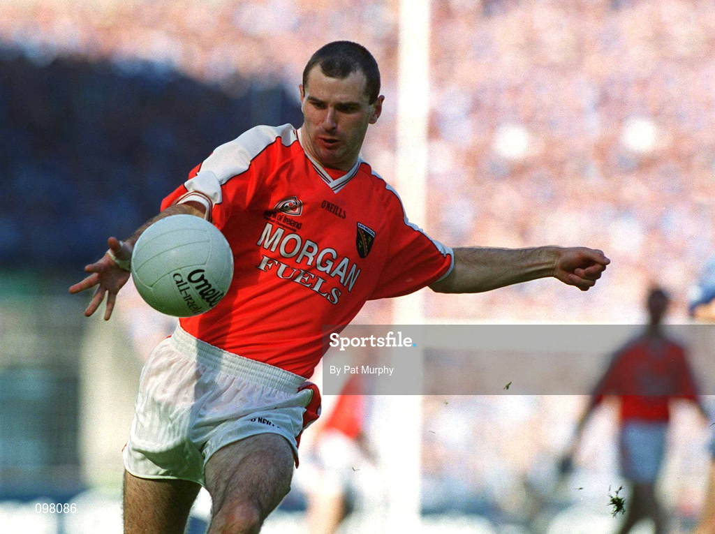 1 September 2002; Steven McDonnell of Armagh during the Bank of Ireland All-Ireland Senior Football Championship Semi-Final match between Armagh and Dublin at Croke Park in Dublin. Photo by Pat Murphy/Sportsfile