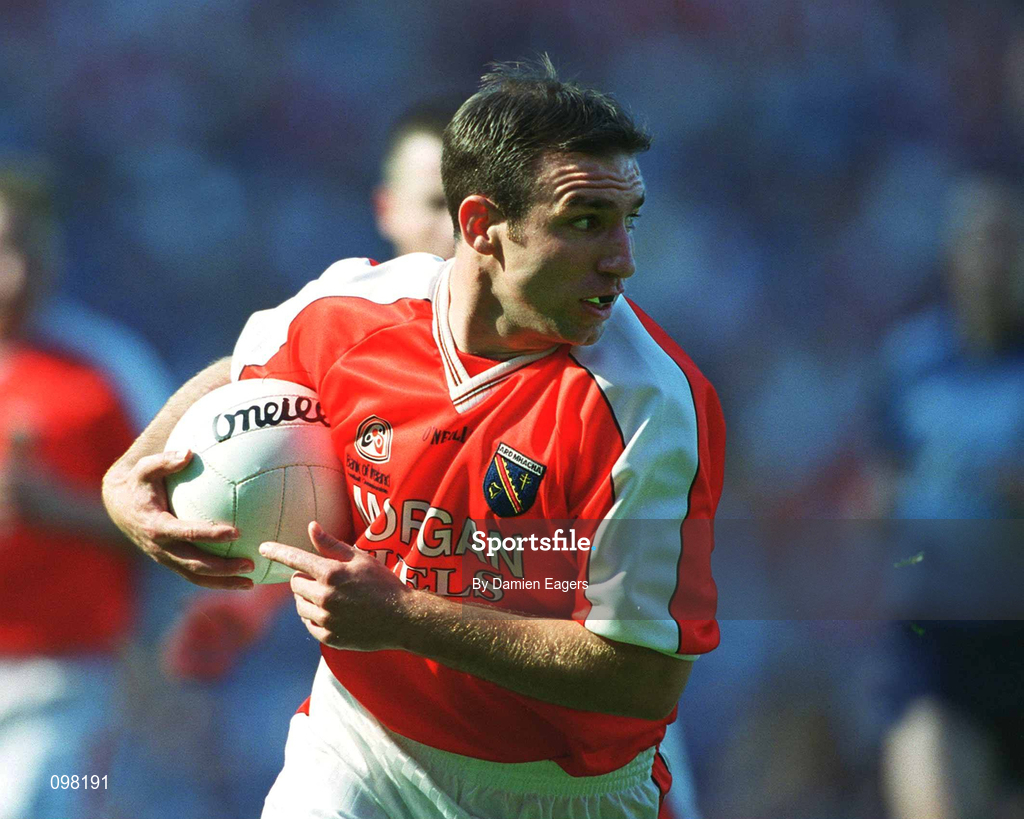 1 September 2002; Enda McNulty of Armagh during the Bank of Ireland All-Ireland Senior Football Championship Semi-Final match between Armagh and Dublin at Croke Park in Dublin. Photo by Damien Eagers/Sportsfile