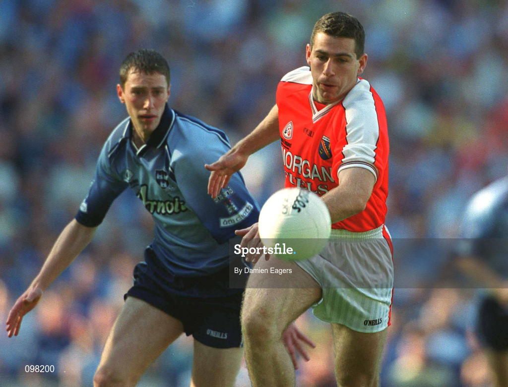 1 September 2002; Diarmaid Marsden of Armagh during the Bank of Ireland All-Ireland Senior Football Championship Semi-Final match between Armagh and Dublin at Croke Park in Dublin. Photo by Damien Eagers/Sportsfile