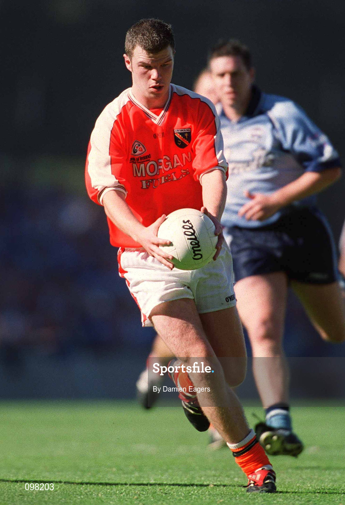 1 September 2002; Ronan Clarke of Armagh during the Bank of Ireland All-Ireland Senior Football Championship Semi-Final match between Armagh and Dublin at Croke Park in Dublin. Photo by Damien Eagers/Sportsfile