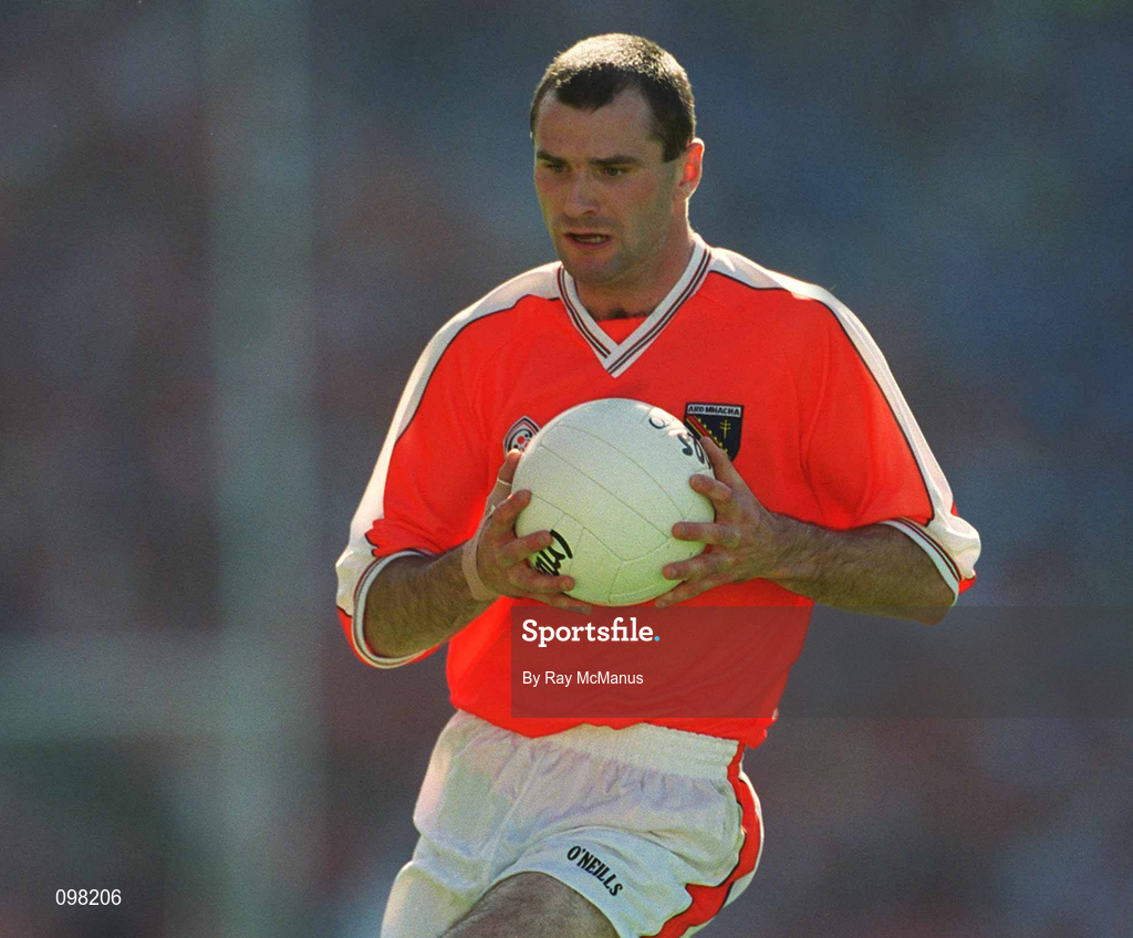 1 September 2002; Steven McDonnell of Armagh during the Bank of Ireland All-Ireland Senior Football Championship Semi-Final match between Armagh and Dublin at Croke Park in Dublin. Photo by Ray McManus/Sportsfile