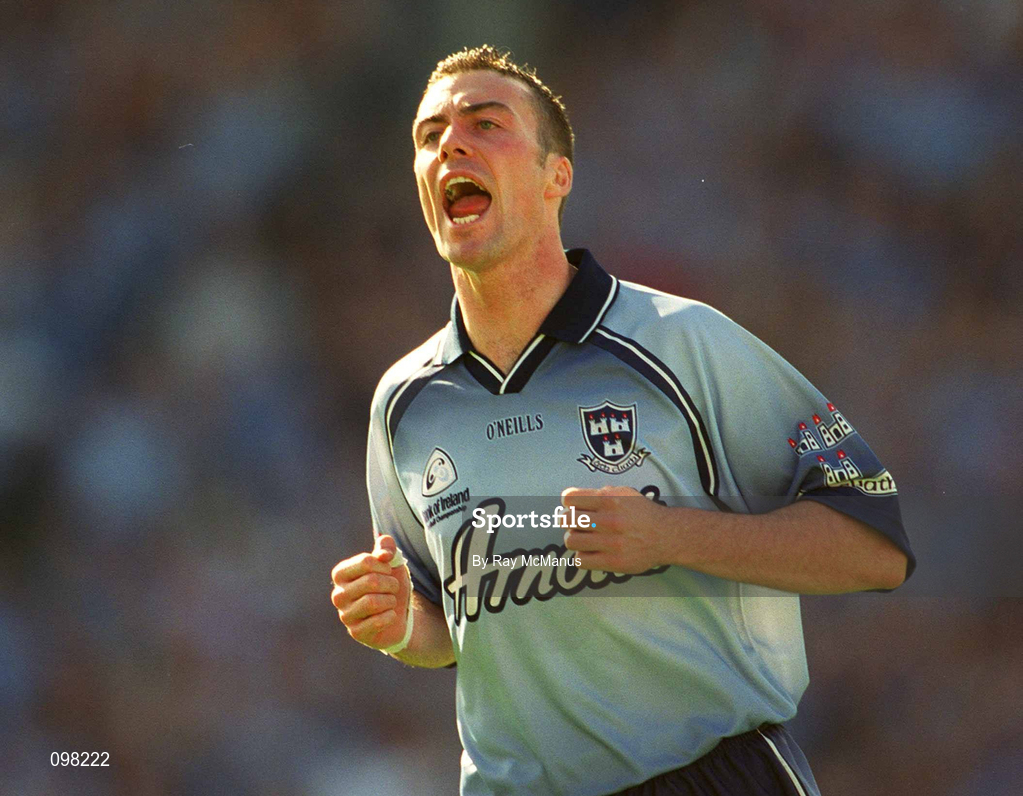 1 September 2002; Darren Homan of Dublin during the Bank of Ireland All-Ireland Senior Football Championship Semi-Final match between Armagh and Dublin at Croke Park in Dublin. Photo by Ray McManus/Sportsfile
