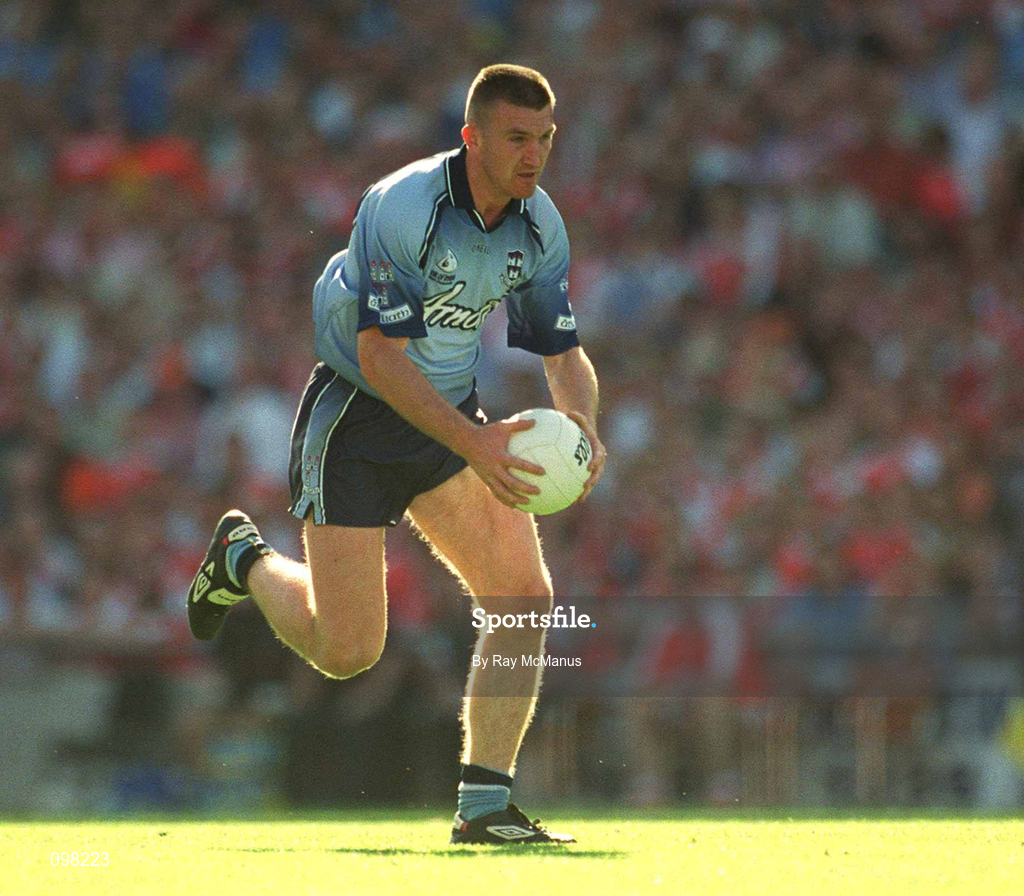 1 September 2002; Darren Homan of Dublin during the Bank of Ireland All-Ireland Senior Football Championship Semi-Final match between Armagh and Dublin at Croke Park in Dublin. Photo by Ray McManus/Sportsfile