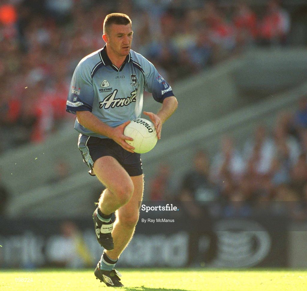 1 September 2002; Darren Homan of Dublin during the Bank of Ireland All-Ireland Senior Football Championship Semi-Final match between Armagh and Dublin at Croke Park in Dublin. Photo by Ray McManus/Sportsfile