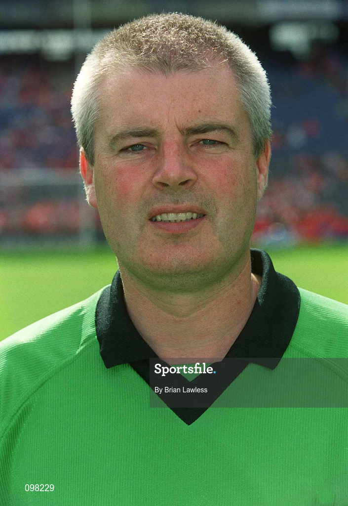 1 September 2002; Linesman Bernard Duff prior to the Bank of Ireland All-Ireland Senior Football Championship Semi-Final match between Armagh and Dublin at Croke Park in Dublin. Photo by Brian Lawless/Sportsfile