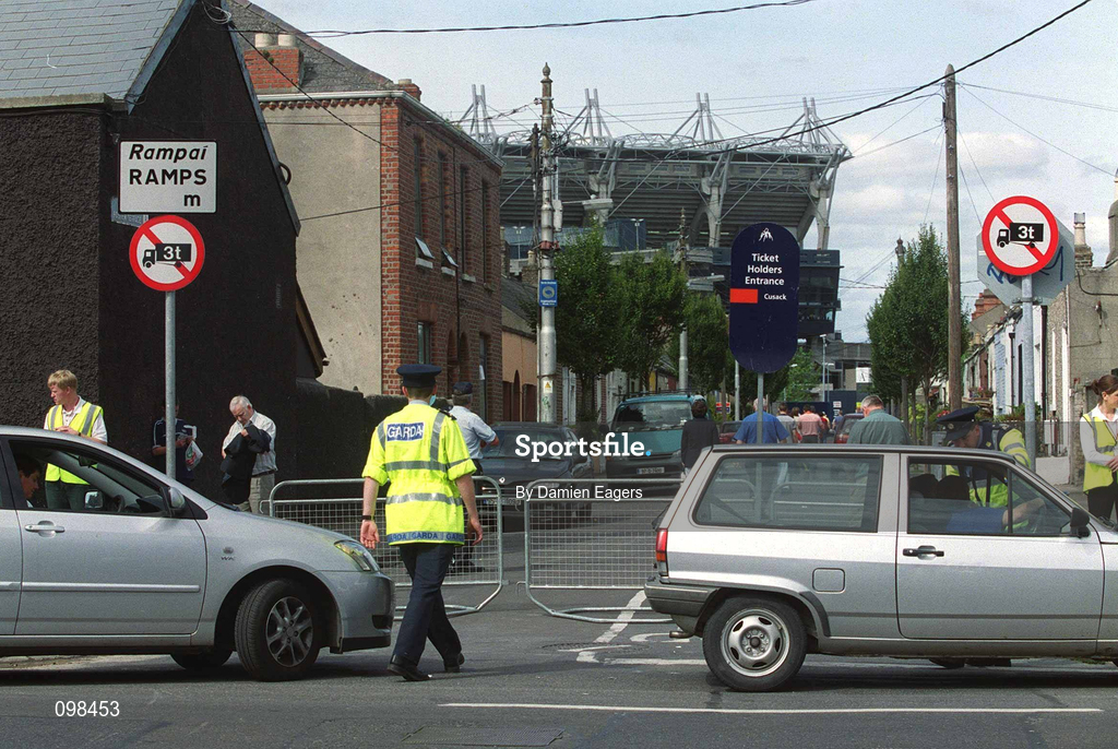 1 September 2002; A general view of the residential area surrounding Croke Park prior to the Bank of Ireland All-Ireland Senior Football Championship Semi-Final match between Armagh and Dublin at Croke Park in Dublin. Photo by Damien Eagers/Sportsfile