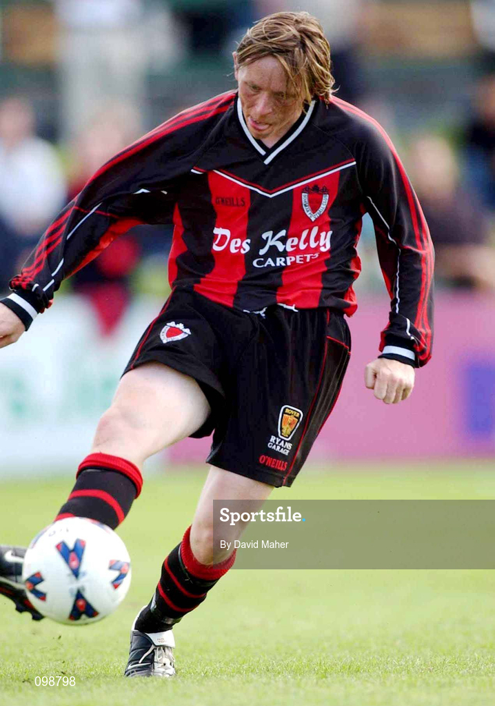11 August 2002; Bobby Ryan of Bohemians during the eircom League Premier Division match between Bray Wanderers and Bohemians at the Carlisle Grounds in Bray, Wicklow. Photo by David Maher/Sportsfile
