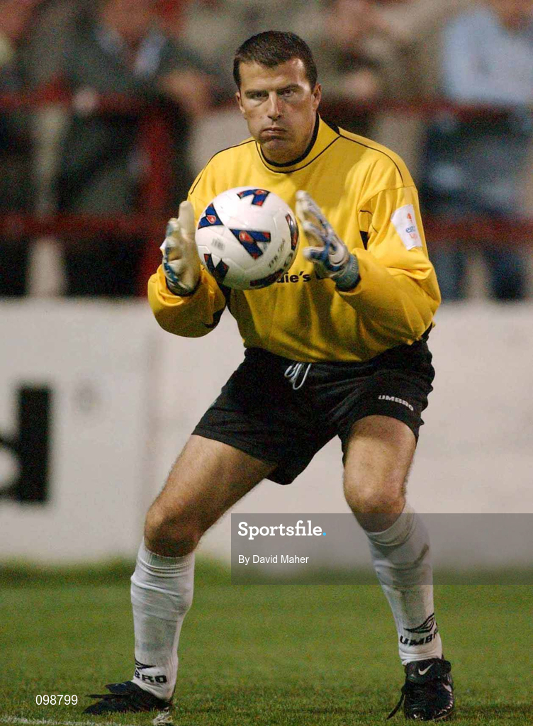 2 August 2002; Shamrock Rovers goalkeeper Robbie Horgan during the eircom League Premier Division match between Bohemians and Shamrock Rovers at Dalymount Park in Dublin. Photo by David Maher/Sportsfile