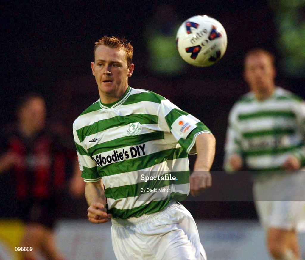 2 August 2002; Pat Deans of Shamrock Rovers during the eircom League Premier Division match between Bohemians and Shamrock Rovers at Dalymount Park in Dublin. Photo by David Maher/Sportsfile