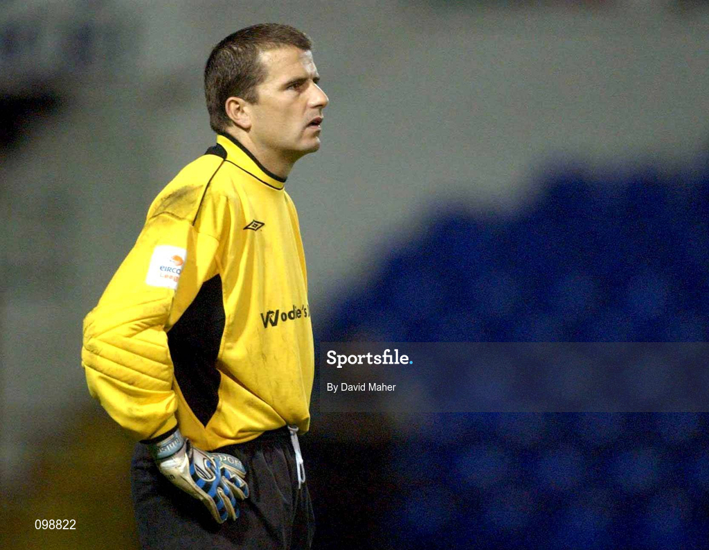 2 September 2002; Shamrock Rovers goalkeeper Robbie Horgan during the eircom League Premier Division match between Shamrock Rovers and Shelbourne at Tolka Park in Dublin. Photo by David Maher/Sportsfile