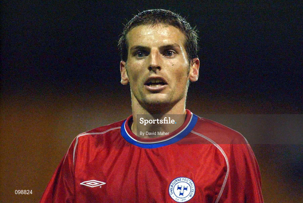 2 September 2002; Jim Crawford of Shelbourne during the eircom League Premier Division match between Shamrock Rovers and Shelbourne at Tolka Park in Dublin. Photo by David Maher/Sportsfile