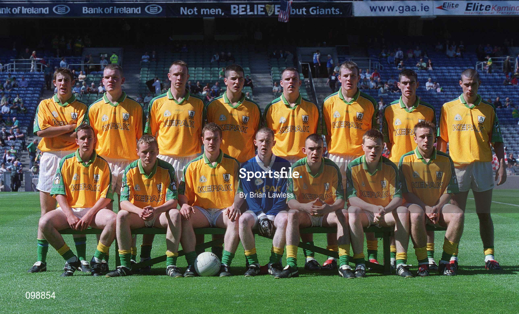 25 August 2002; The Meath team prior to the All-Ireland Minor Football Championship Semi-Final match between Meath and Kerry at Croke Park in Dublin. Photo by Brian Lawless/Sportsfile