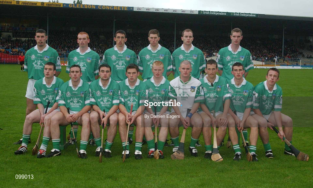 8 August 2002; The Limerick team prior to the Munster U21 Hurling Championship Final match between Tipperary and Limerick at Semple Stadium in Thurles, Tipperary. Photo by Damien Eagers/Sportsfile
