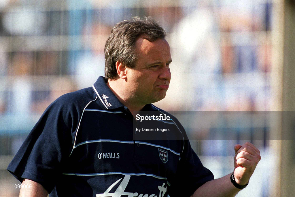 1 September 2002; Dublin manager Tommy Lyons during the Bank of Ireland All-Ireland Senior Football Championship Semi-Final match between Armagh and Dublin at Croke Park in Dublin. Photo by Damien Eagers/Sportsfile