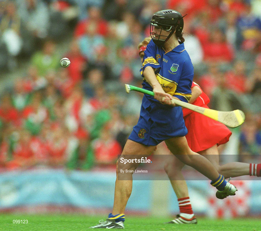 15 September 2002; Ciara Gaynor of Tipperary during the All-Ireland Senior Camogie Championship Final match between Cork and Tipperary at Croke Park in Dublin. Photo by Brian Lawless/Sportsfile