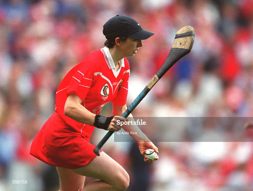 15 September 2002; Cork goalkeeper Ger Casey during the All-Ireland Senior Camogie Championship Final match between Cork and Tipperary at Croke Park in Dublin. Photo by Aoife Rice/Sportsfile